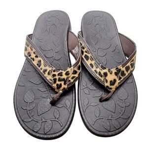 Dr. Scholl's 7 Advanced‎ Comfort Flip Flops Beach Sandals Thong Women's Sz 7M